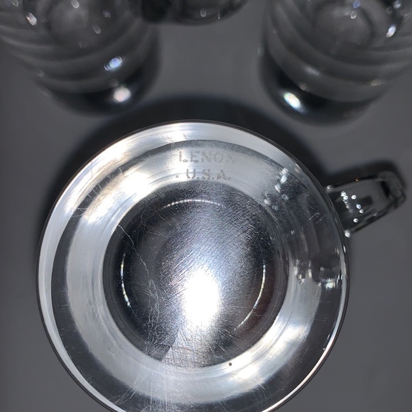 Vintage 1970s crystal Lenox Irish Coffee espresso cups - Picture 6 of 10